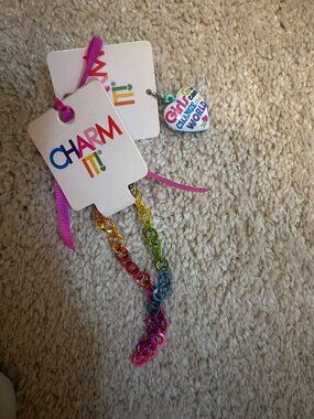 Girls Charm It bracelet with charm, new with tags